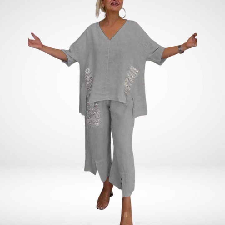 Courtney - Relaxed Cotton Trousers