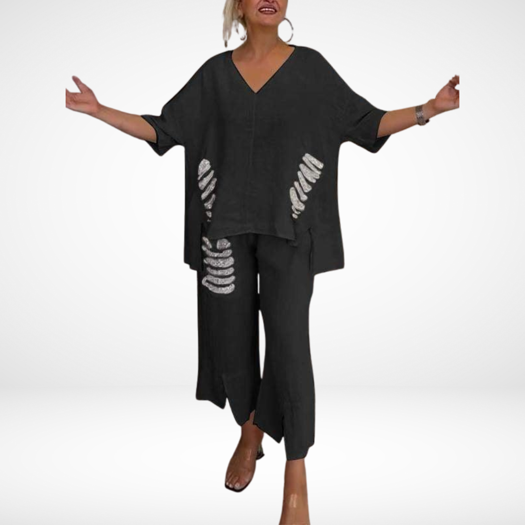 Courtney - Relaxed Cotton Trousers