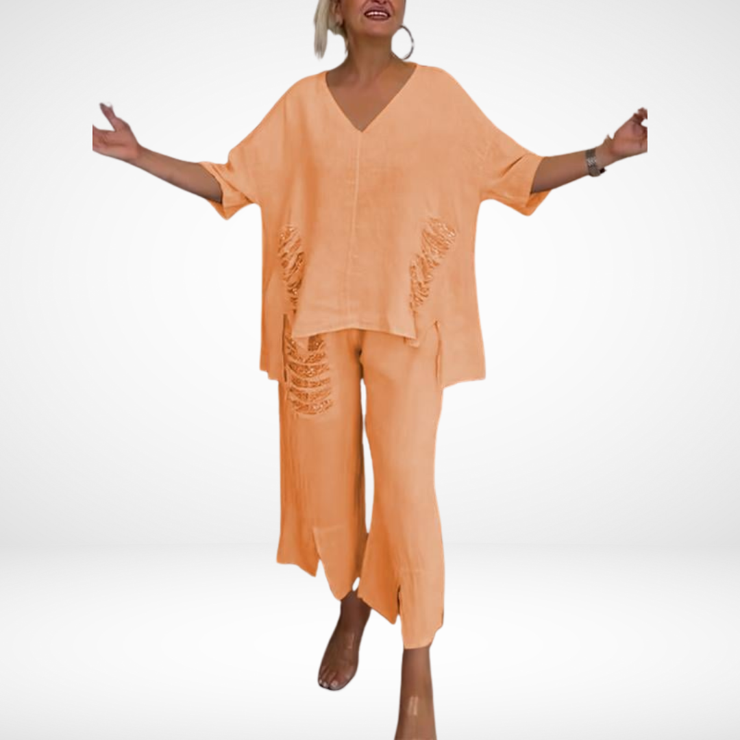Courtney - Relaxed Cotton Trousers