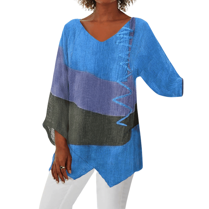 Tiffany - Fluid Abstract Blouse
