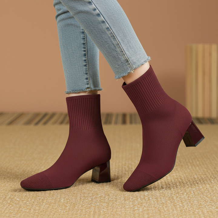 Ivana - Sleek Knit Booties