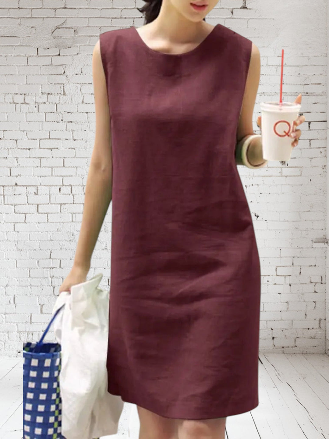 Ingrid - Sleek Linen Dress