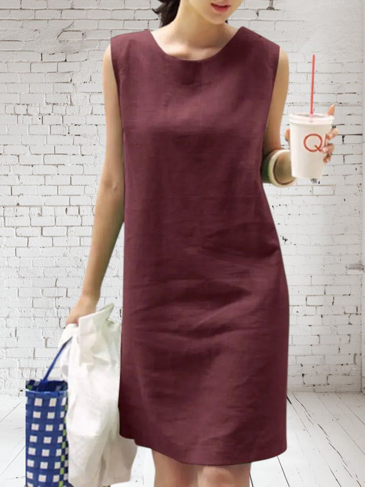Ingrid - Sleek Linen Dress