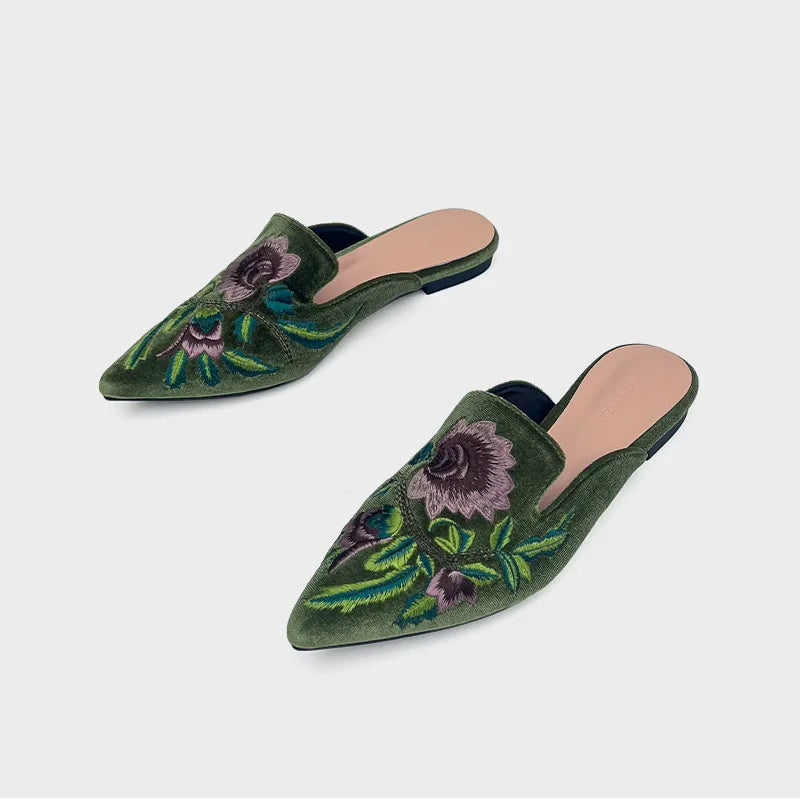 Natalie - Elegant Embroidered Sandals
