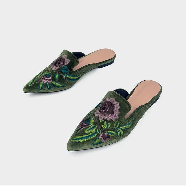 Natalie - Elegant Embroidered Sandals