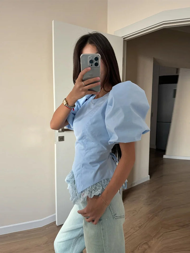Zephyra - Elegant Puff Blouse