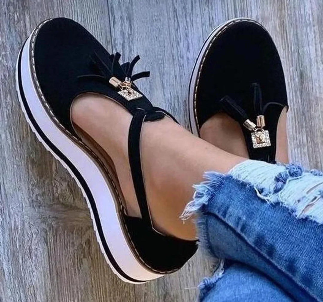 Harley - Soft Velvet Mary Jane Shoes
