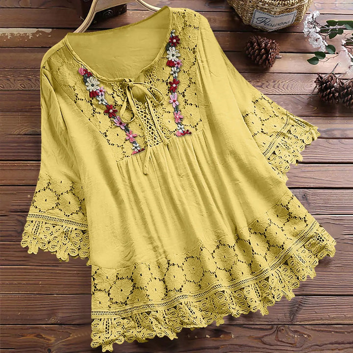 Priscilla - Elegant Lace Blouse