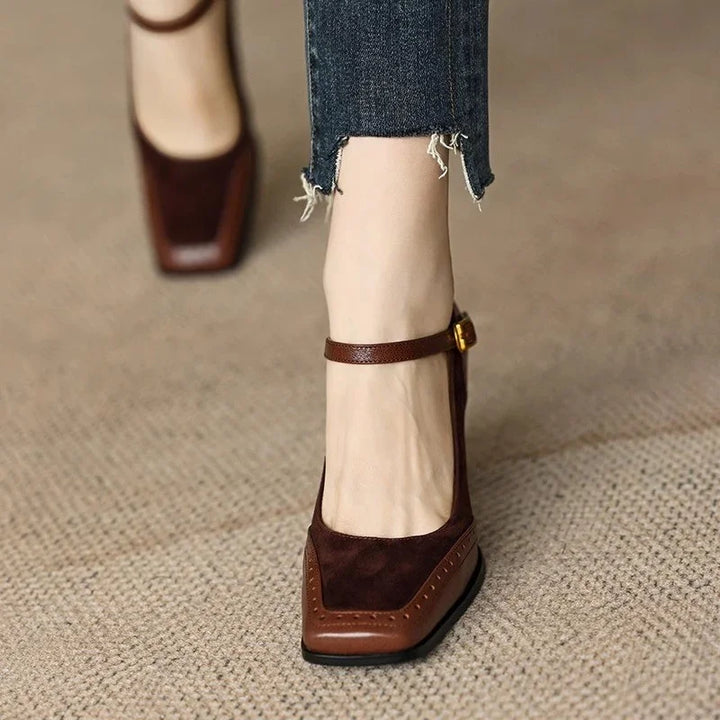 Flora - Chic Block Heel Pumps