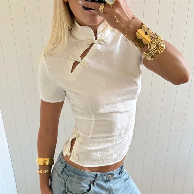 Josie - Silky Fitted Blouse