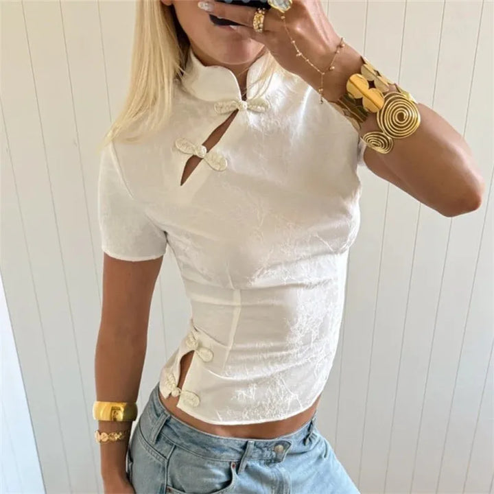 Josie - Silky Fitted Blouse