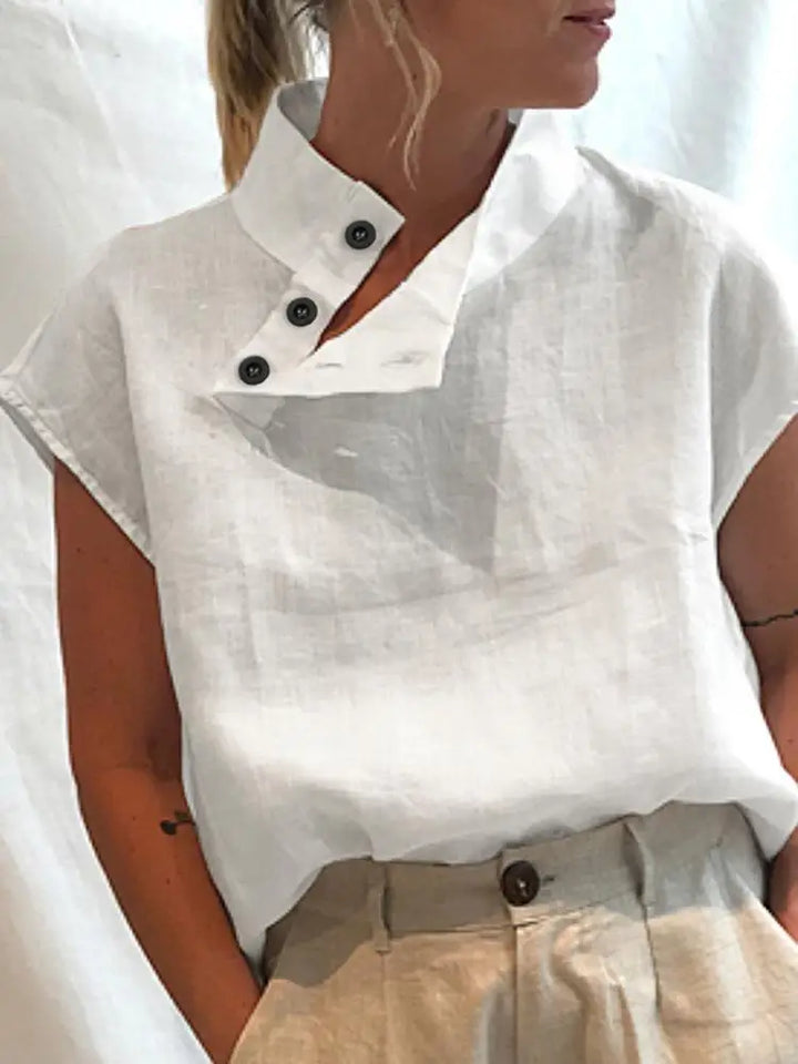 Nina - Soft Linen Blouse