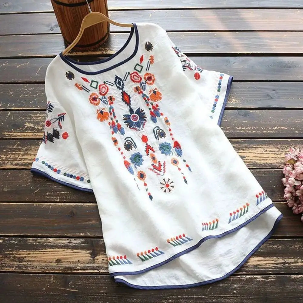 Kayla - Soft Embroidered Blouse