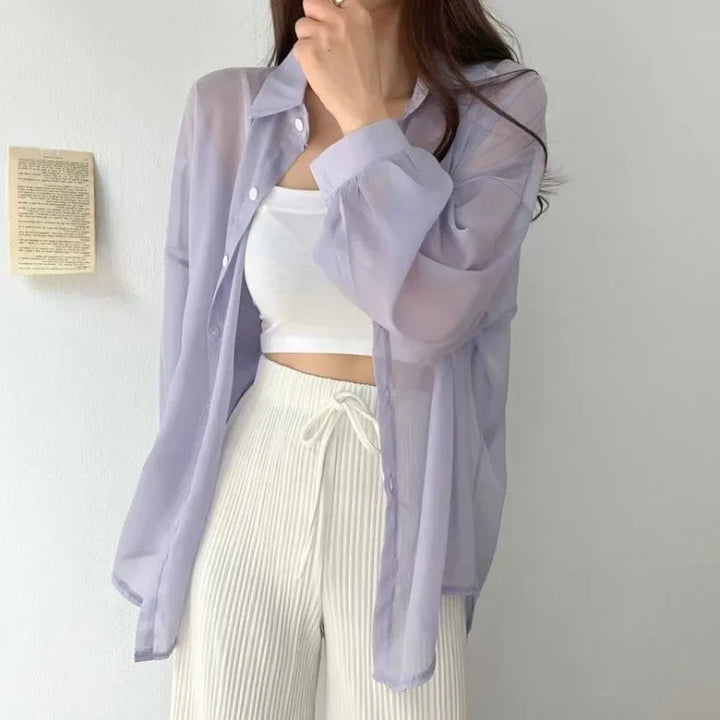 Estelle - Breezy Sheer Blouse