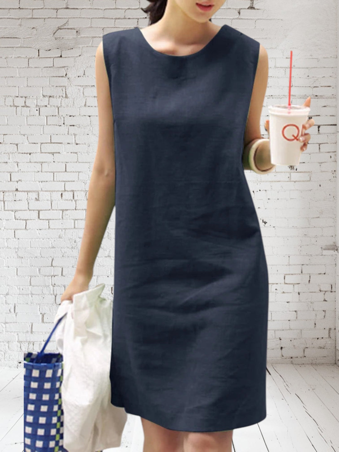 Ingrid - Sleek Linen Dress