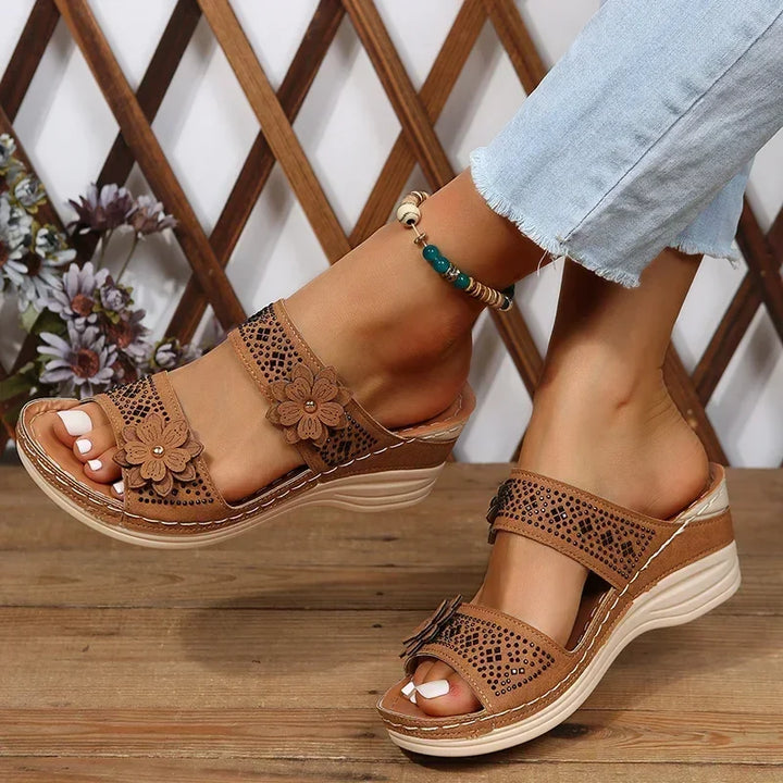 Gina - Cozy Wedge Sandal