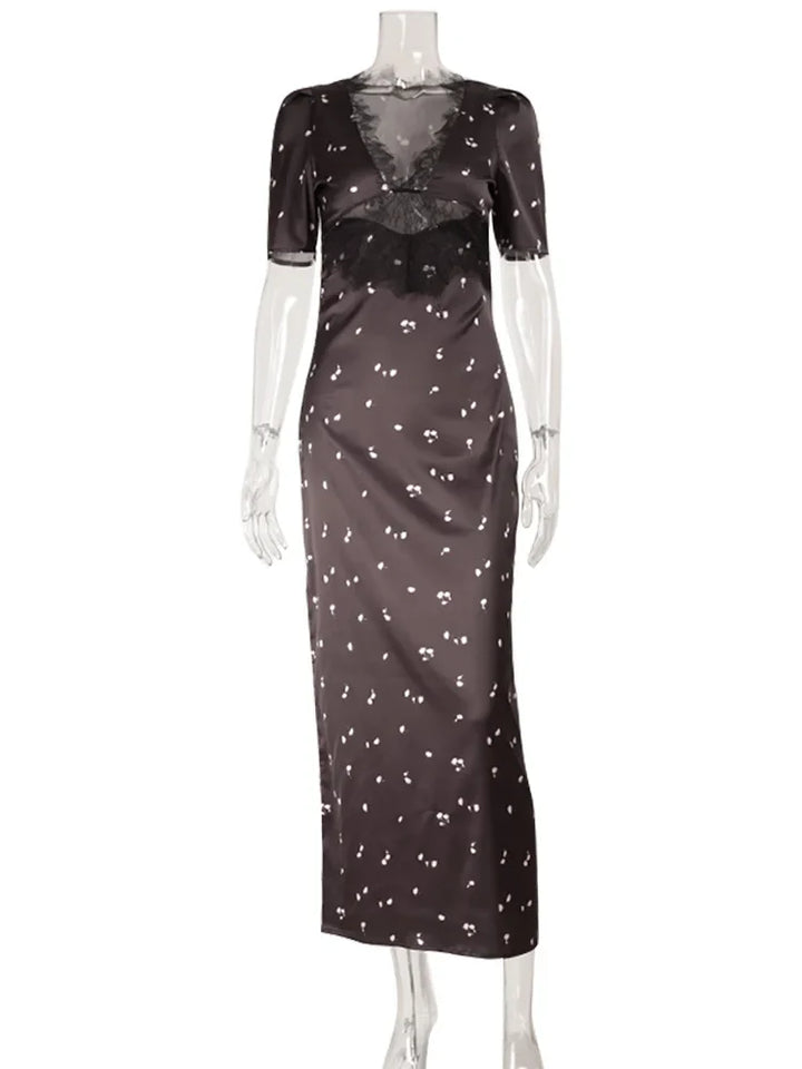 Yuki - Delicate Lace Maxi Dress