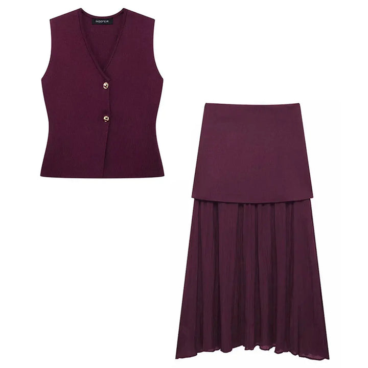 Nova - Sleek Knit Vest.