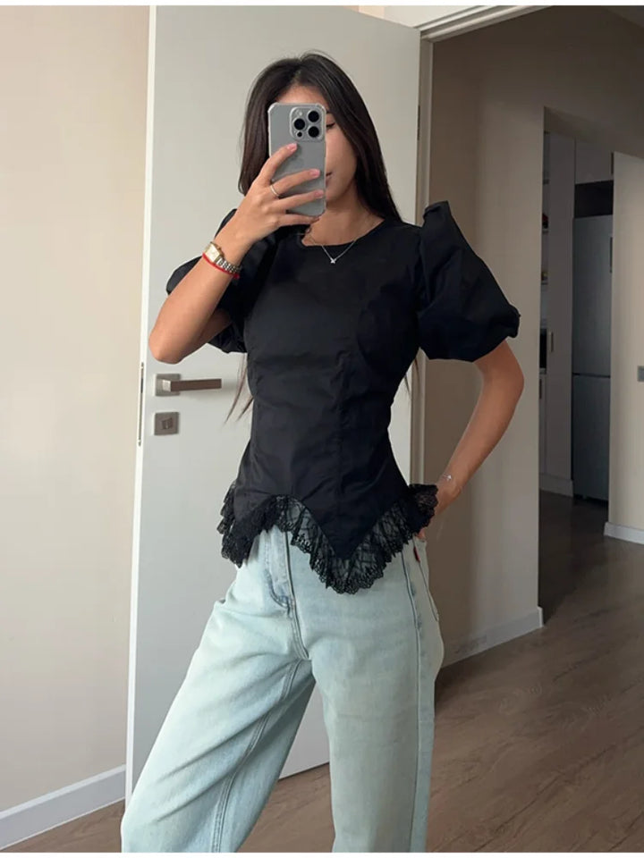 Zephyra - Elegant Puff Blouse