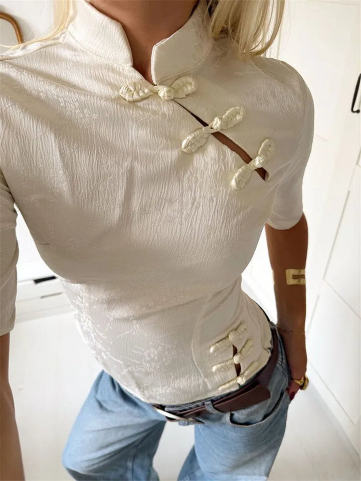 Josie - Silky Fitted Blouse