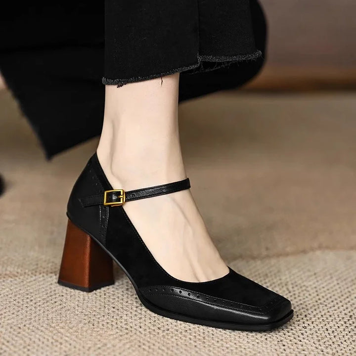 Flora - Chic Block Heel Pumps