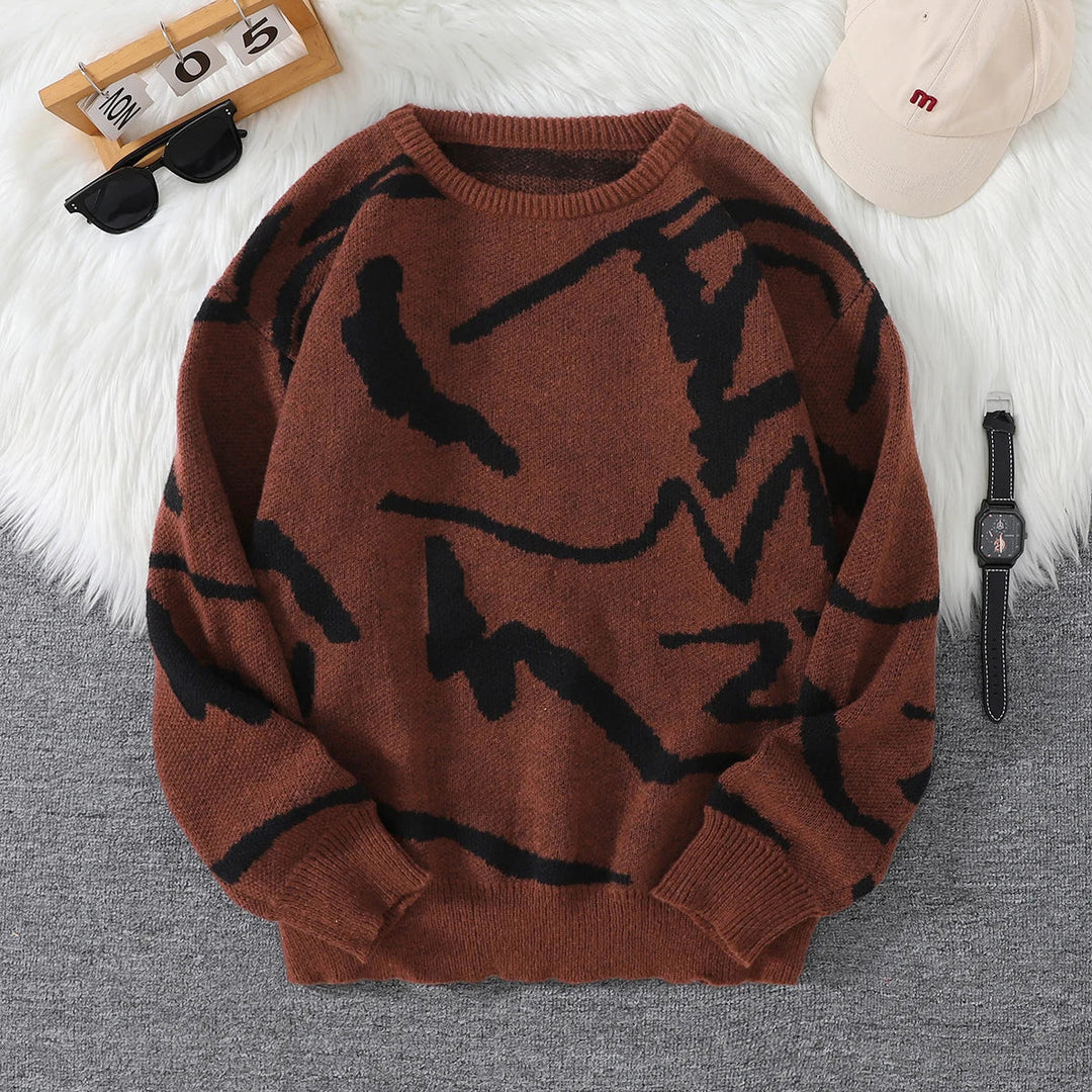 Clinton - Cozy Abstract Sweater