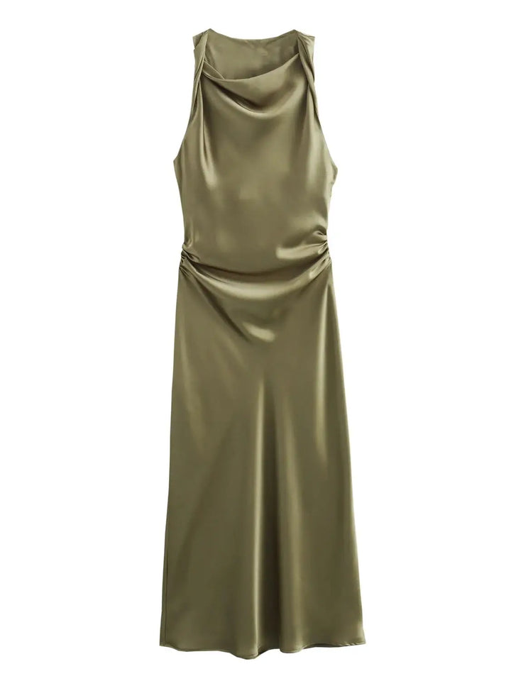 Thea - Silky Satin Dress