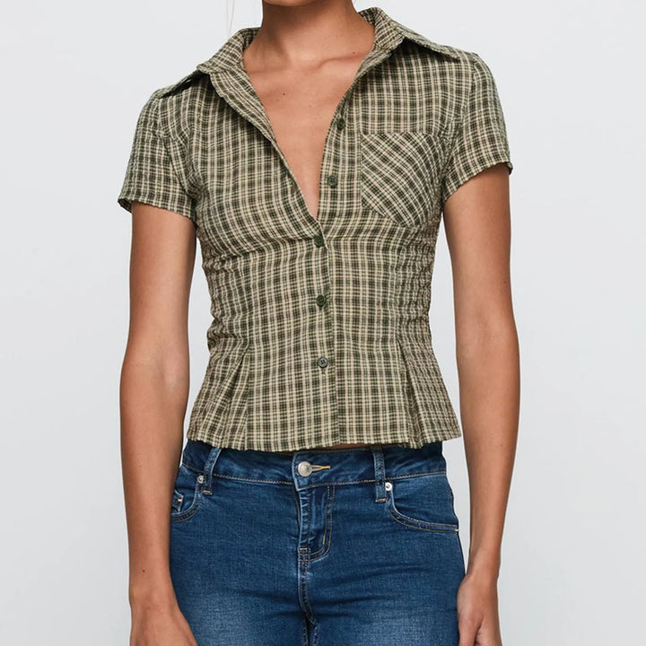 Genevieve - Tailored Cotton Blouse