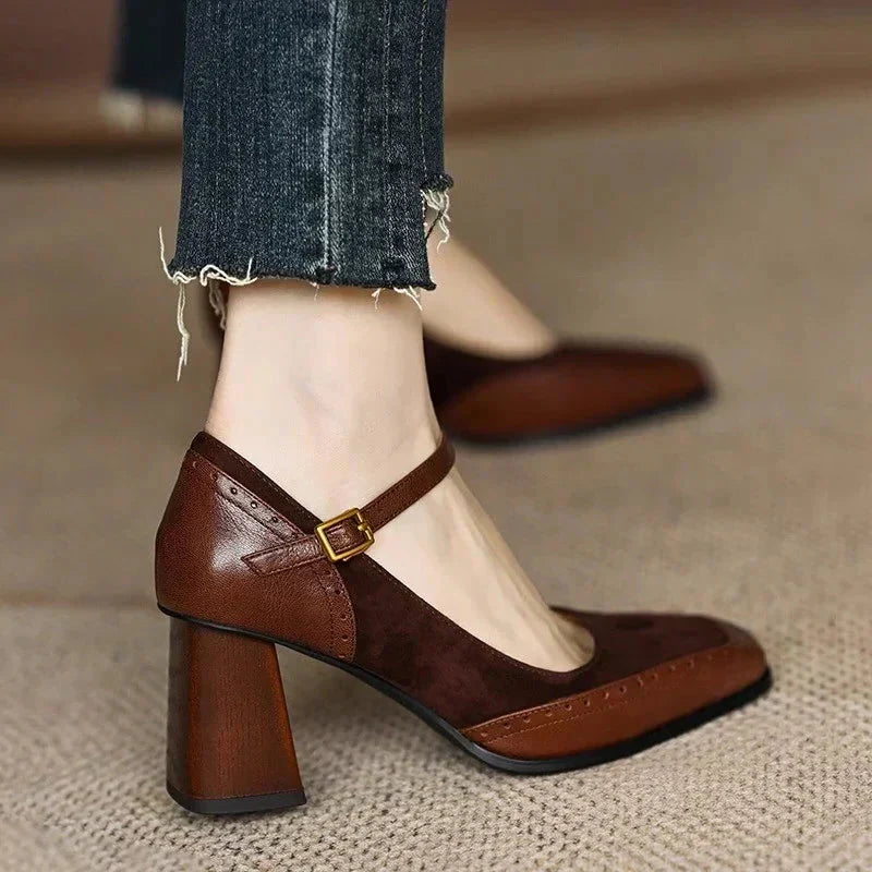 Flora - Chic Block Heel Pumps