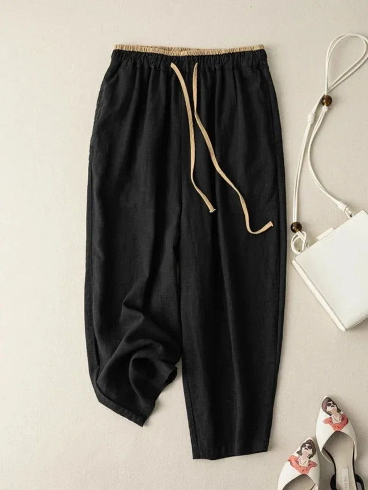 Talia - Soft Linen Harem Pants