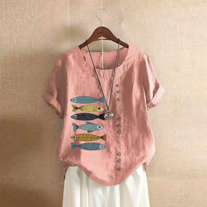 Naomi - Soft Linen Blouse