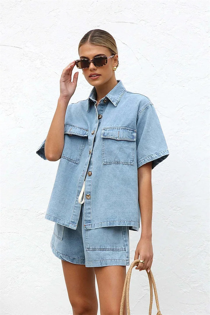 Piper - Comfy Denim Set