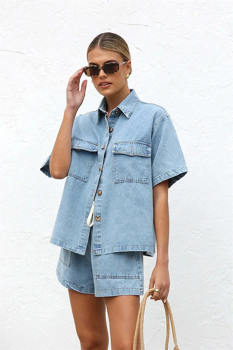 Octavia - Relaxed Denim Set