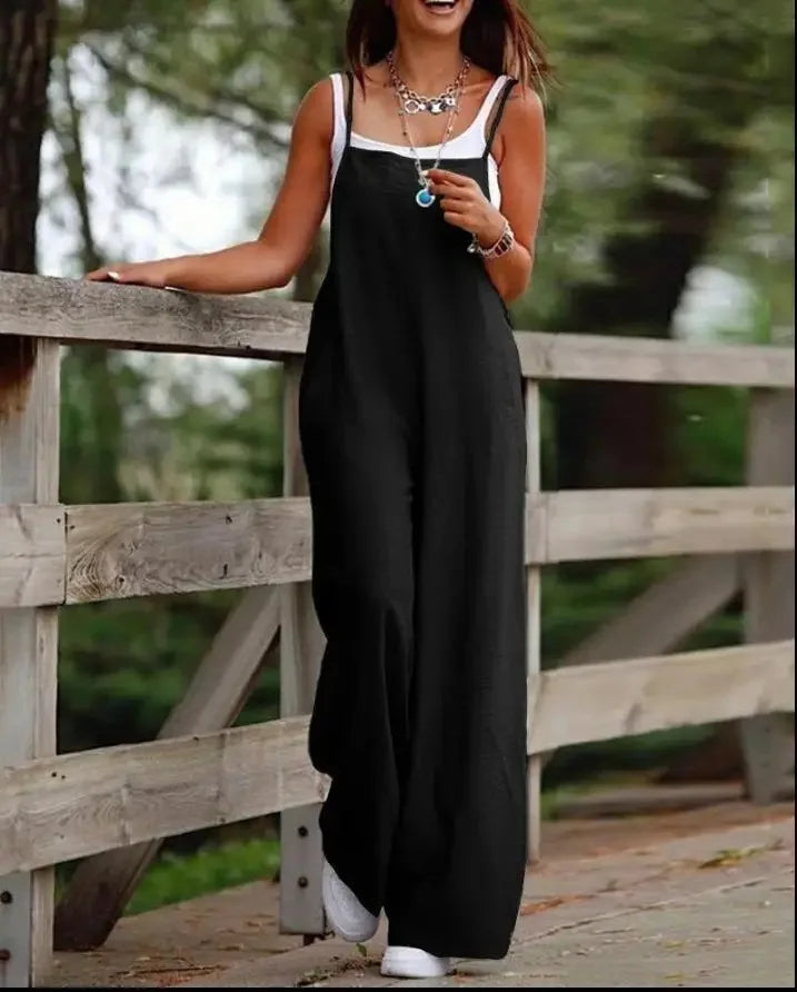 Tiffany - Breezy Fabric Jumpsuit