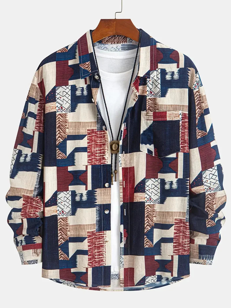 Isaias - Relaxed Patchwork Shirt