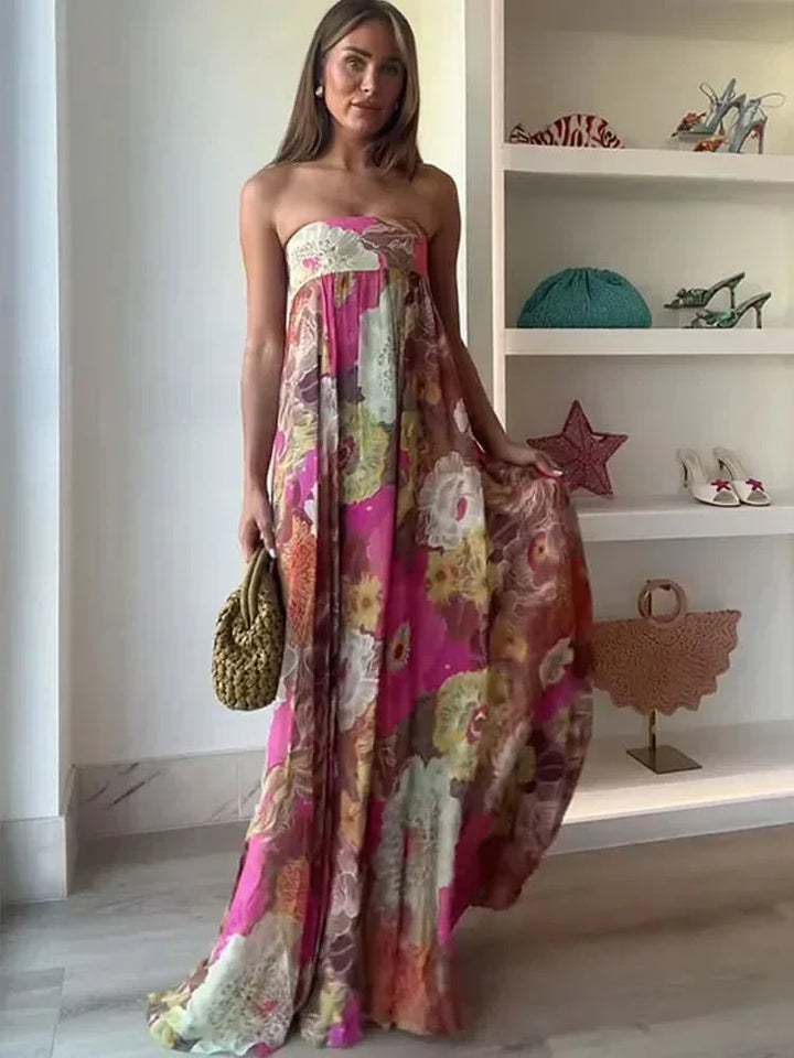 Zaneta - Airy Floral Maxi Dress