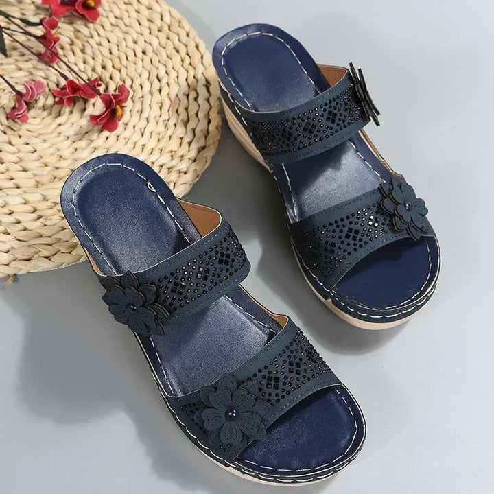 Gina - Cozy Wedge Sandal