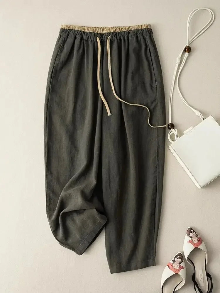 Talia - Soft Linen Harem Pants