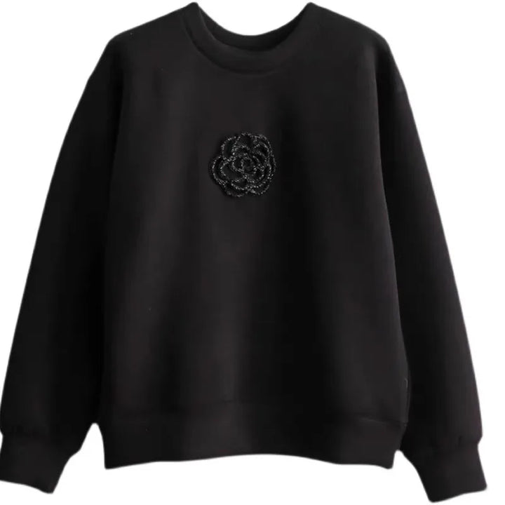 Meredith - Cozy Floral Sweater