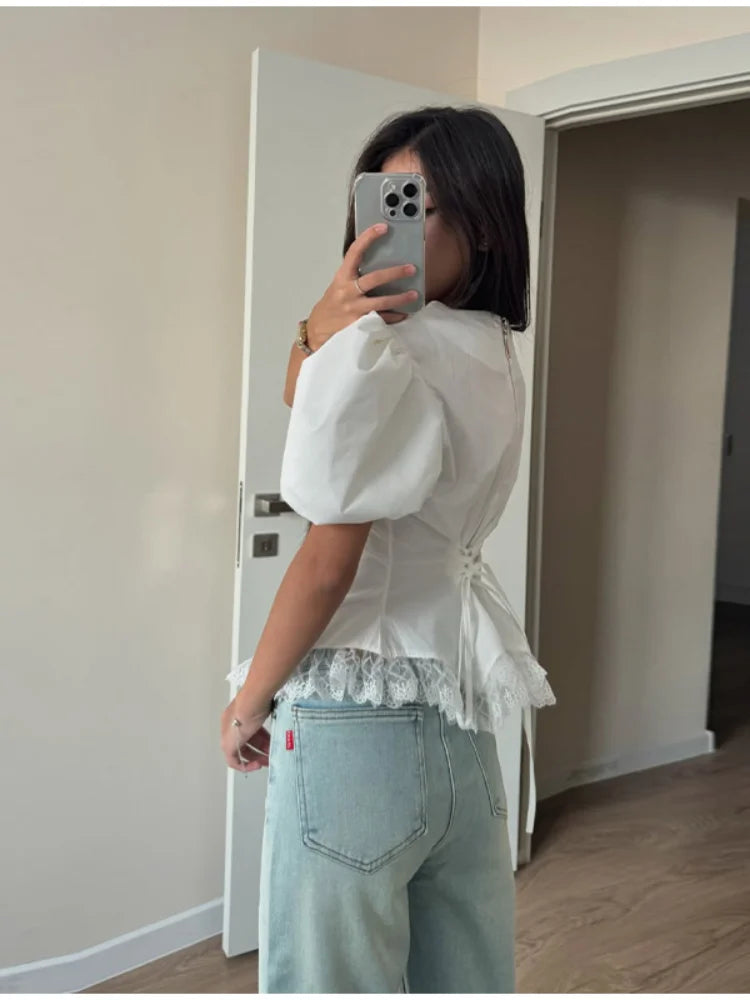 Zephyra - Elegant Puff Blouse