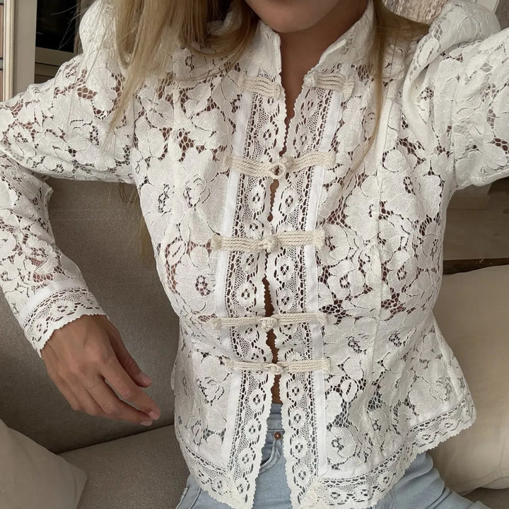 Quintessa - Elegant Lace Blouse