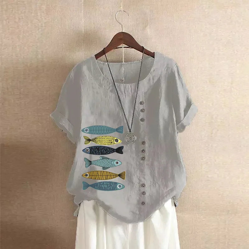 Naomi - Soft Linen Blouse