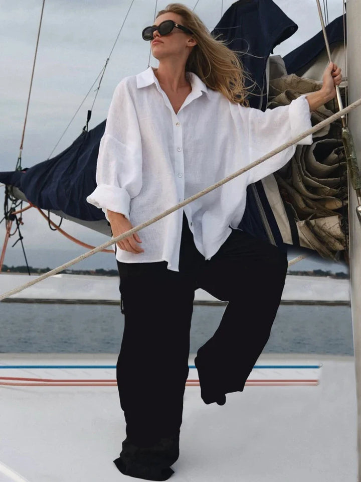 Aria - Relaxed Linen Blouse