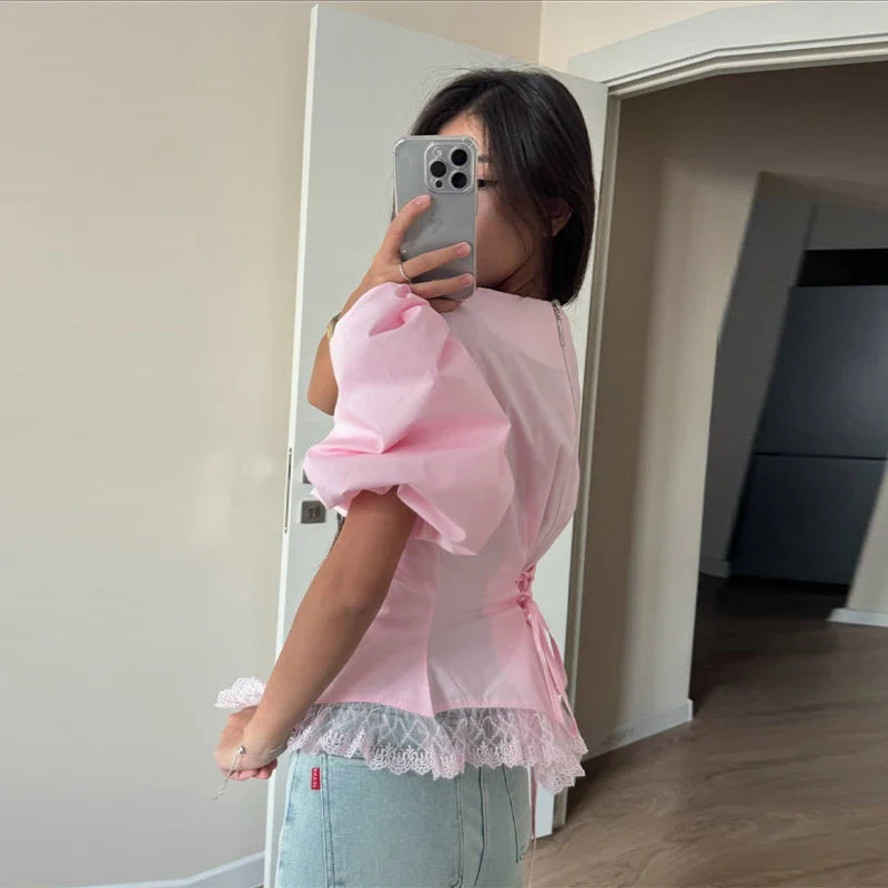 Zephyra - Elegant Puff Blouse