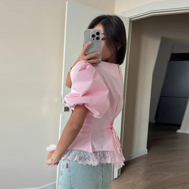 Zephyra - Elegant Puff Blouse
