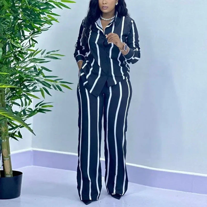Lauren - Elegant Striped Set