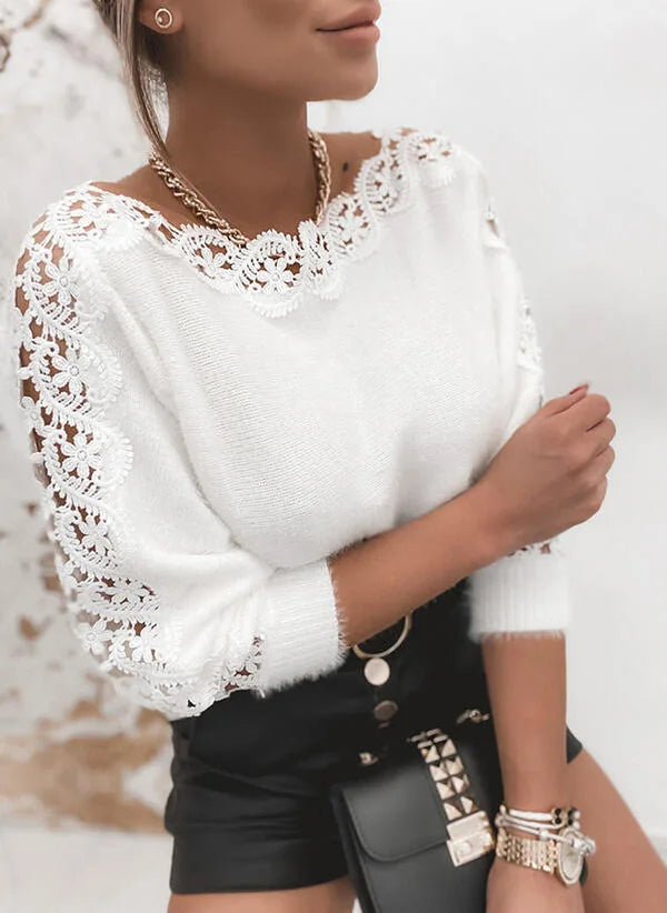 Annabelle - Delicate Lace Sweater
