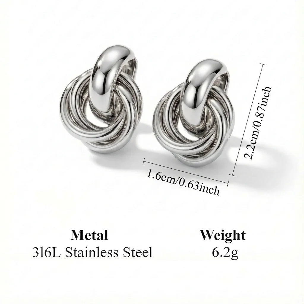 Xandra - Glossy Sculptural Hoops