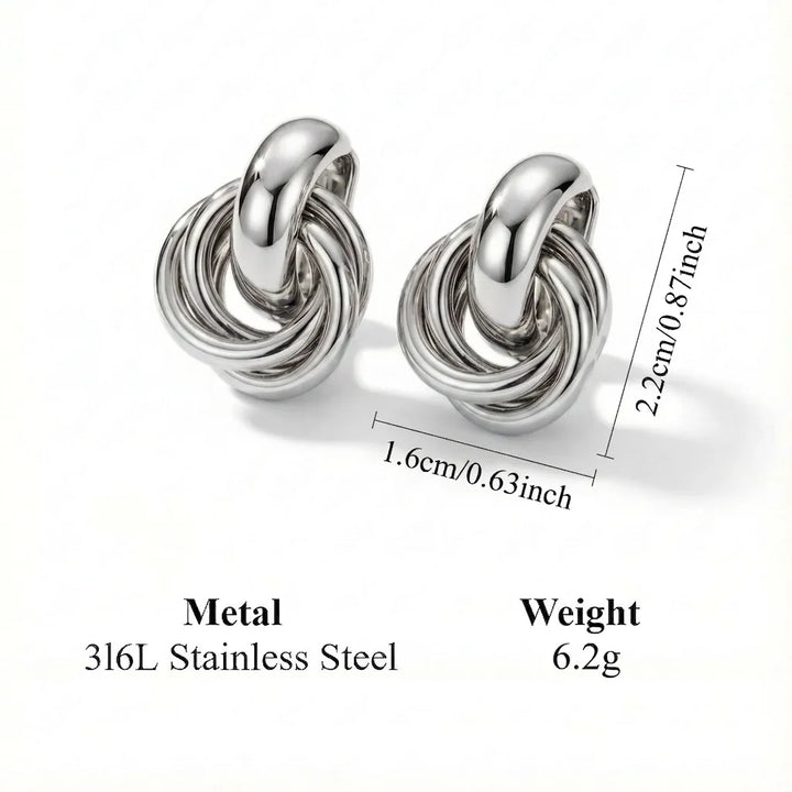 Xandra - Glossy Sculptural Hoops