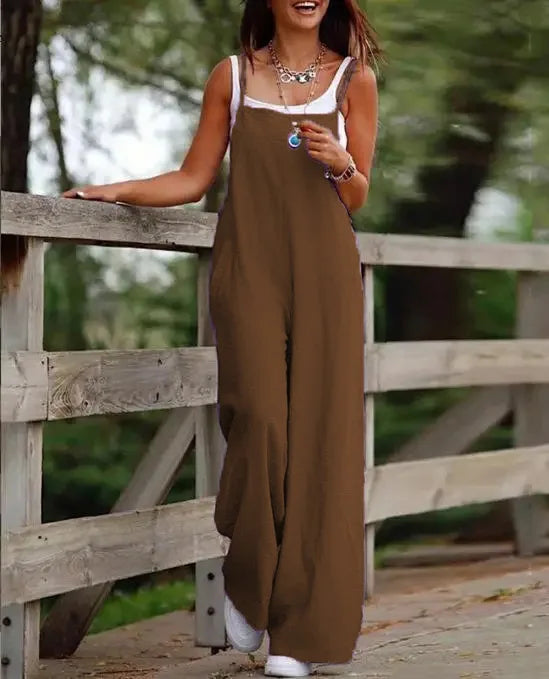 Tiffany - Breezy Fabric Jumpsuit